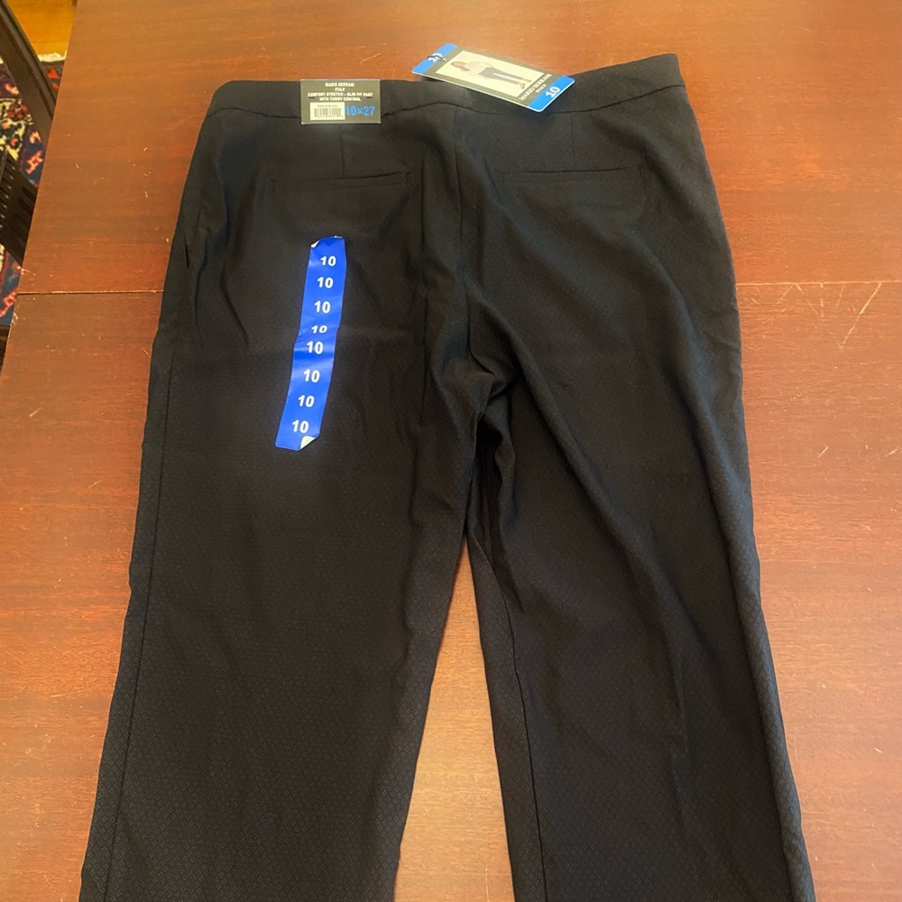 Mario Serrani Black Slacks size 10
